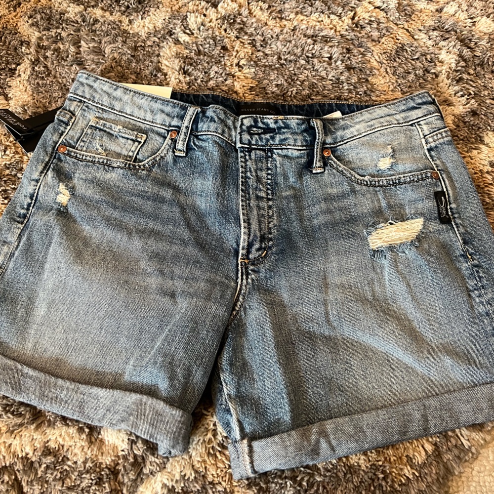 Women’s Silver jean shorts